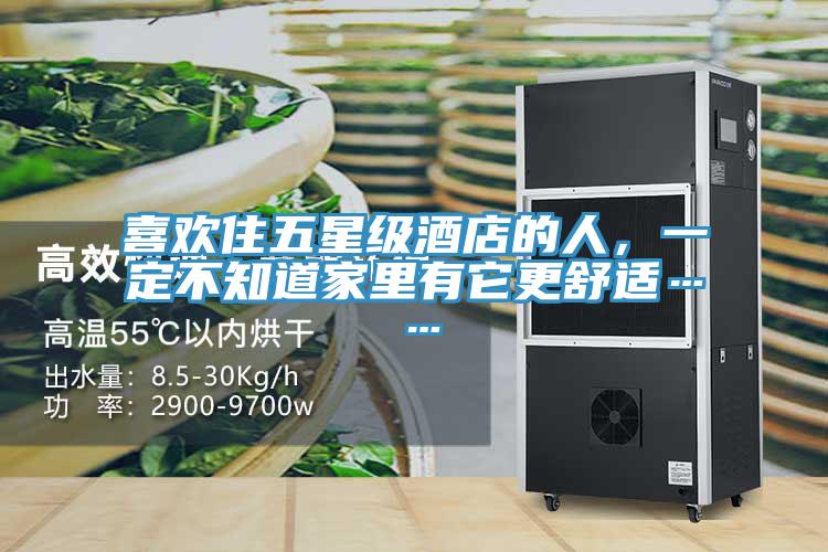 喜歡住五星級酒店的人，一定不知道家里有它更舒適……