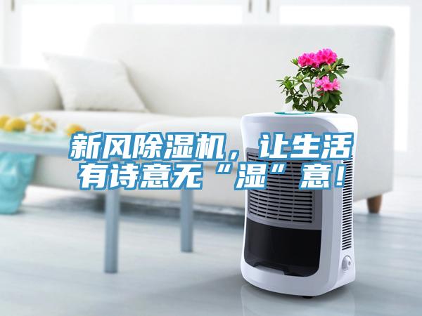 新風(fēng)除濕機(jī)，讓生活有詩(shī)意無(wú)“濕”意！
