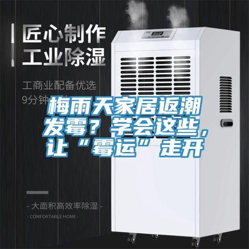 梅雨天家居返潮發(fā)霉？學(xué)會這些，讓“霉運(yùn)”走開