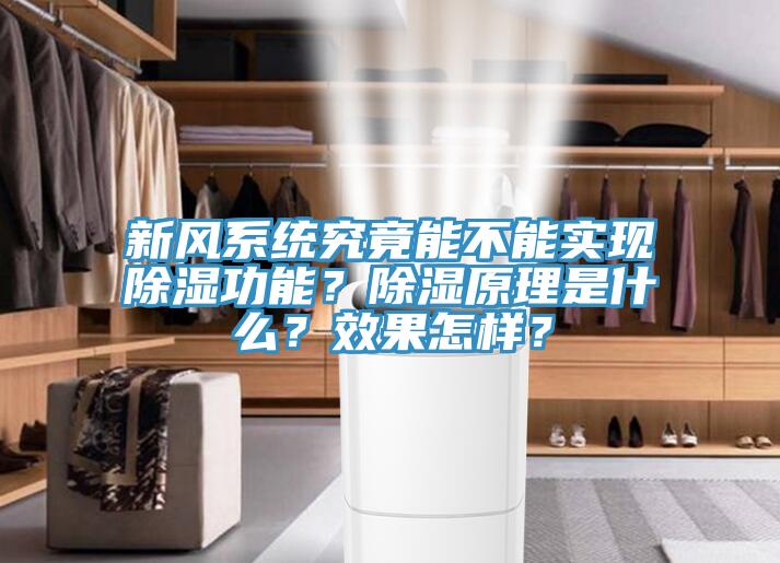 新風系統(tǒng)究竟能不能實現(xiàn)除濕功能？除濕原理是什么？效果怎樣？
