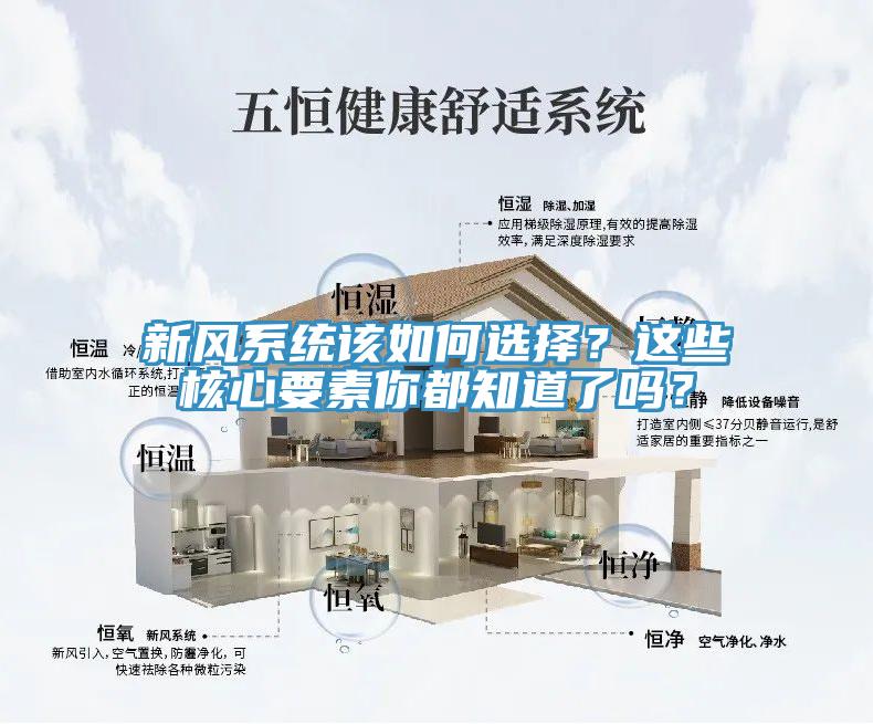 新風系統(tǒng)該如何選擇？這些核心要素你都知道了嗎？