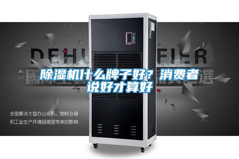 除濕機什么牌子好？消費者說好才算好