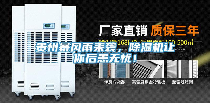 貴州暴風(fēng)雨來襲，除濕機(jī)讓你后患無憂！