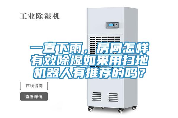 一直下雨，房間怎樣有效除濕如果用掃地機器人有推薦的嗎？