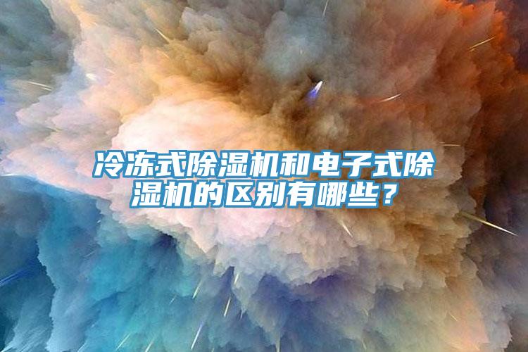 冷凍式除濕機(jī)和電子式除濕機(jī)的區(qū)別有哪些？