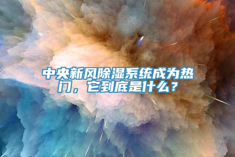 中央新風(fēng)除濕系統(tǒng)成為熱門，它到底是什么？