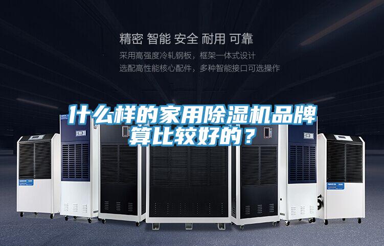 什么樣的家用除濕機品牌算比較好的？