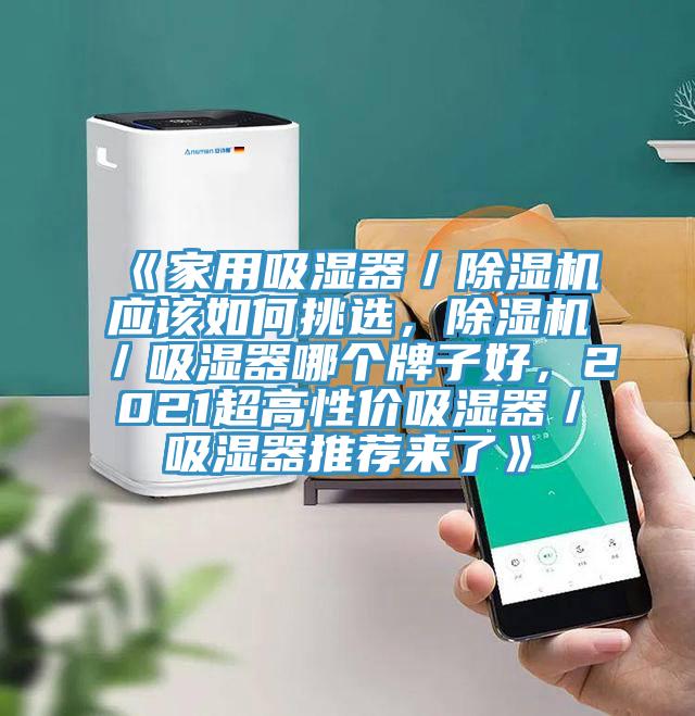 《家用吸濕器／除濕機(jī)應(yīng)該如何挑選，除濕機(jī)／吸濕器哪個(gè)牌子好，2021超高性價(jià)吸濕器／吸濕器推薦來(lái)了》