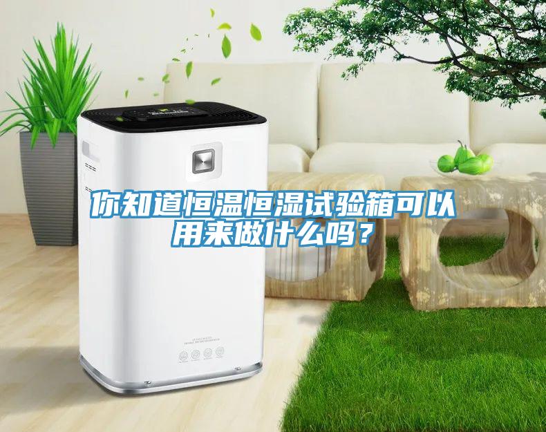 你知道恒溫恒濕試驗(yàn)箱可以用來做什么嗎？