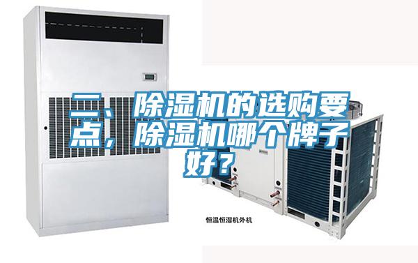 二、除濕機的選購要點，除濕機哪個牌子好？