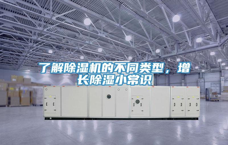 了解除濕機的不同類型，增長除濕小常識