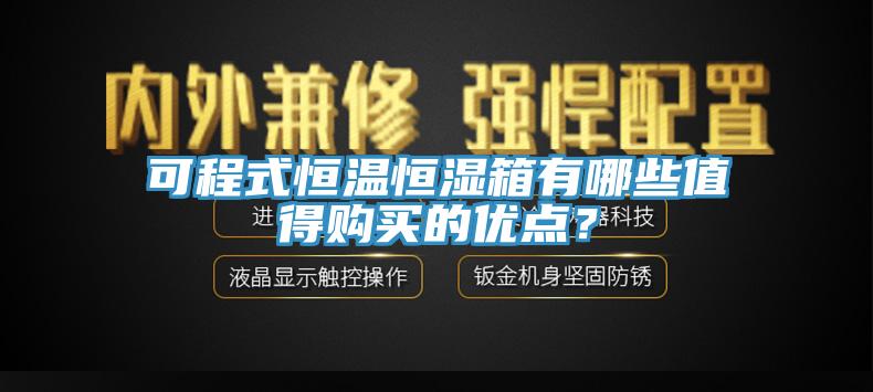 可程式恒溫恒濕箱有哪些值得購買的優(yōu)點？