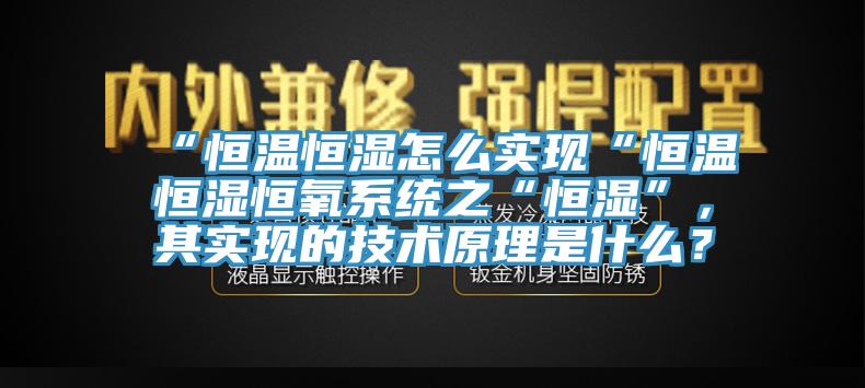 “恒溫恒濕怎么實(shí)現(xiàn)“恒溫恒濕恒氧系統(tǒng)之“恒濕”，其實(shí)現(xiàn)的技術(shù)原理是什么？