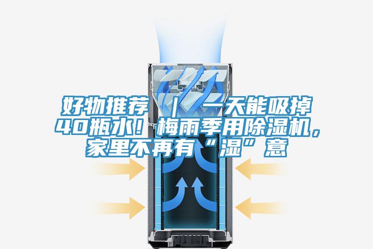 好物推薦 ｜ 一天能吸掉40瓶水！梅雨季用除濕機(jī)，家里不再有“濕”意