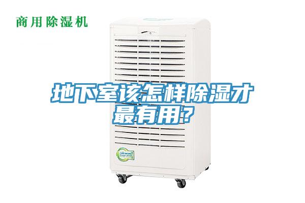 地下室該怎樣除濕才最有用？