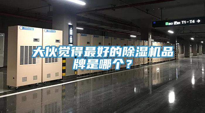 大伙覺得最好的除濕機品牌是哪個？