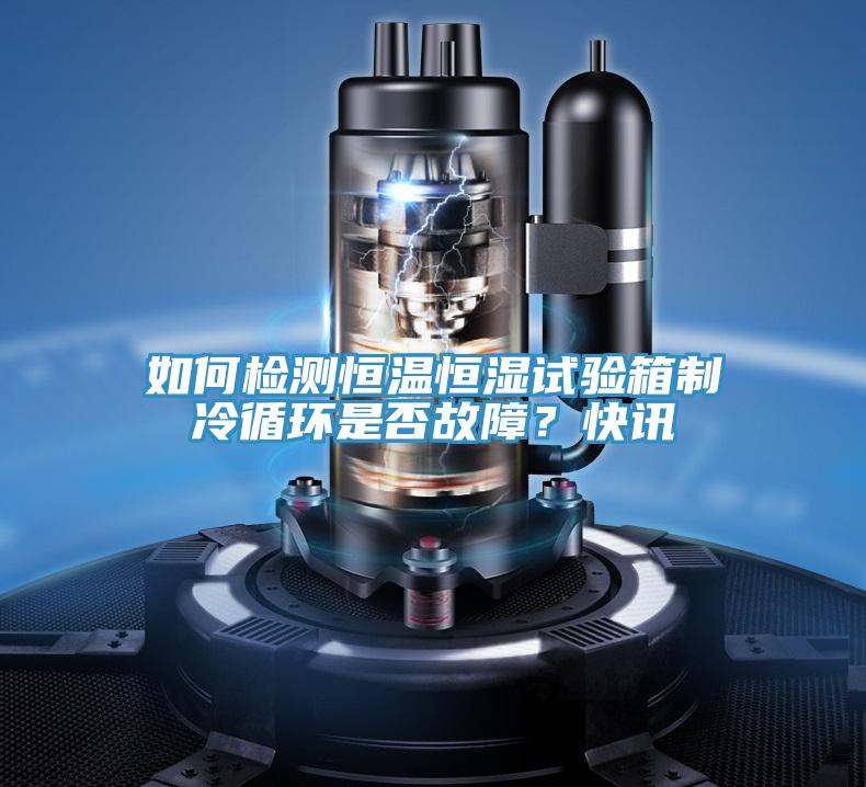 如何檢測恒溫恒濕試驗(yàn)箱制冷循環(huán)是否故障？快訊
