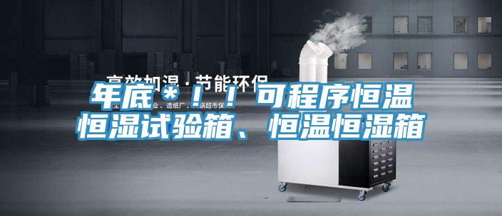 年底＊！！可程序恒溫恒濕試驗(yàn)箱、恒溫恒濕箱