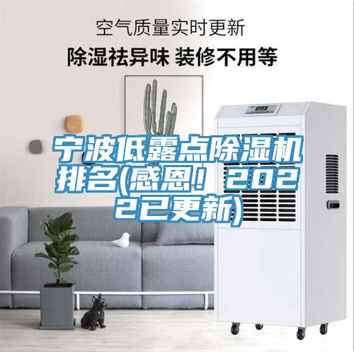 寧波低露點除濕機排名(感恩！2022已更新)