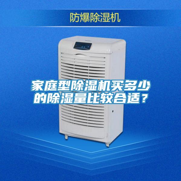 家庭型除濕機買多少的除濕量比較合適？