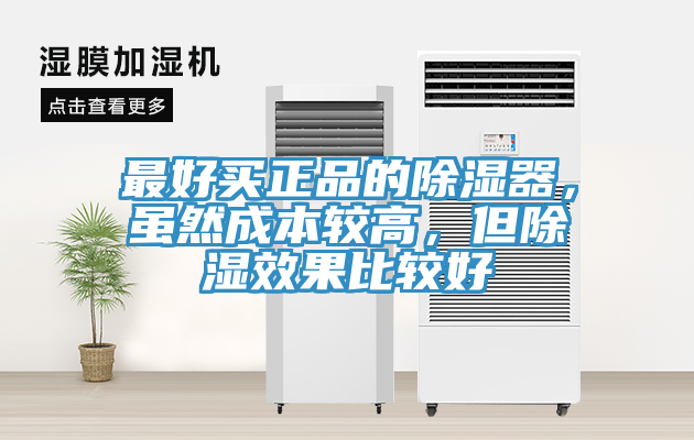 最好買正品的除濕器，雖然成本較高，但除濕效果比較好