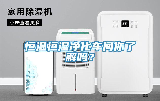 恒溫恒濕凈化車間你了解嗎？
