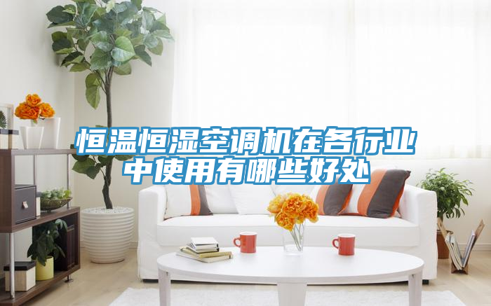 恒溫恒濕空調機在各行業(yè)中使用有哪些好處