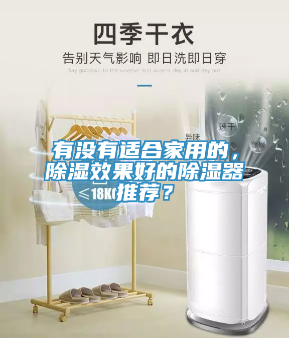 有沒有適合家用的，除濕效果好的除濕器推薦？