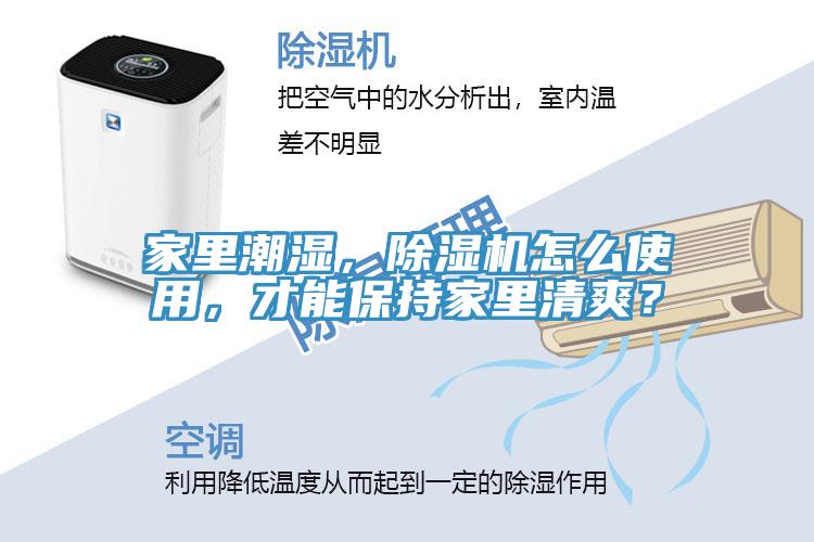 家里潮濕，除濕機(jī)怎么使用，才能保持家里清爽？