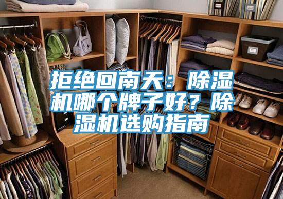 拒絕回南天：除濕機哪個牌子好？除濕機選購指南