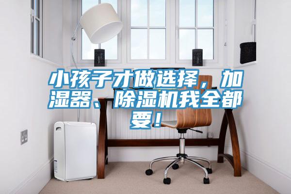 小孩子才做選擇，加濕器、除濕機我全都要！