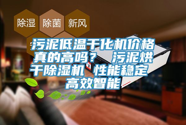 污泥低溫干化機(jī)價格真的高嗎？ 污泥烘干除濕機(jī) 性能穩(wěn)定 高效智能