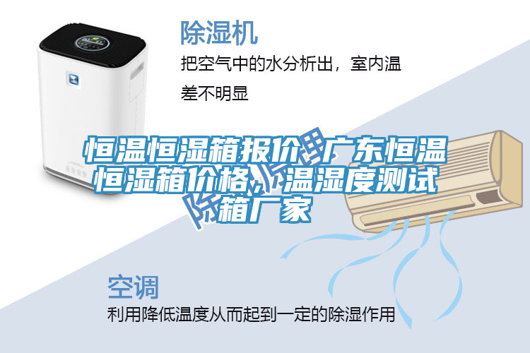 恒溫恒濕箱報價 廣東恒溫恒濕箱價格，溫濕度測試箱廠家