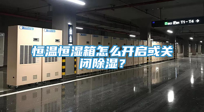 恒溫恒濕箱怎么開啟或關(guān)閉除濕？