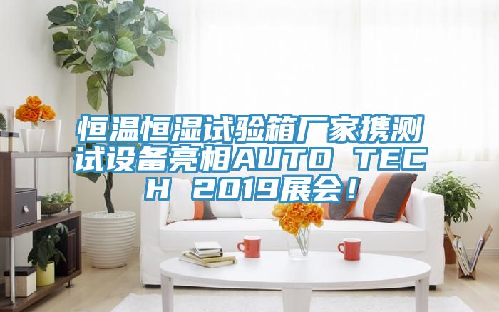 恒溫恒濕試驗(yàn)箱廠家攜測(cè)試設(shè)備亮相AUTO TECH 2019展會(huì)！