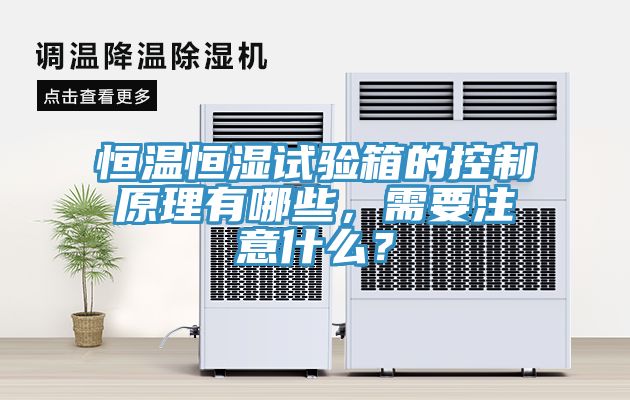 恒溫恒濕試驗箱的控制原理有哪些，需要注意什么？