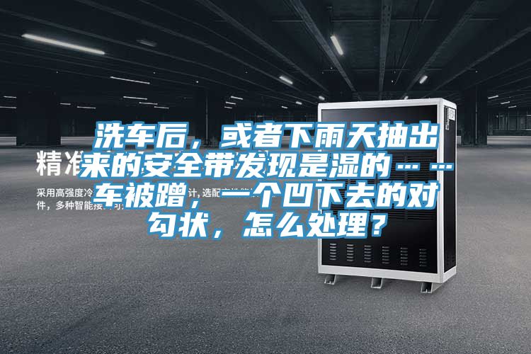 洗車后，或者下雨天抽出來的安全帶發(fā)現(xiàn)是濕的……車被蹭，一個凹下去的對勾狀，怎么處理？