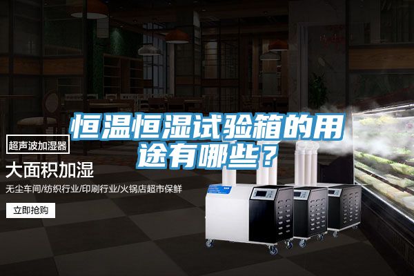 恒溫恒濕試驗(yàn)箱的用途有哪些？
