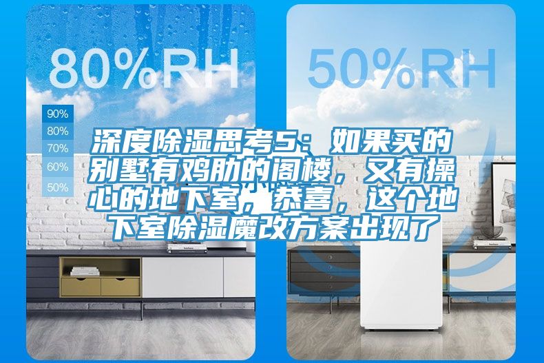 深度除濕思考5：如果買的別墅有雞肋的閣樓，又有操心的地下室，恭喜，這個(gè)地下室除濕魔改方案出現(xiàn)了