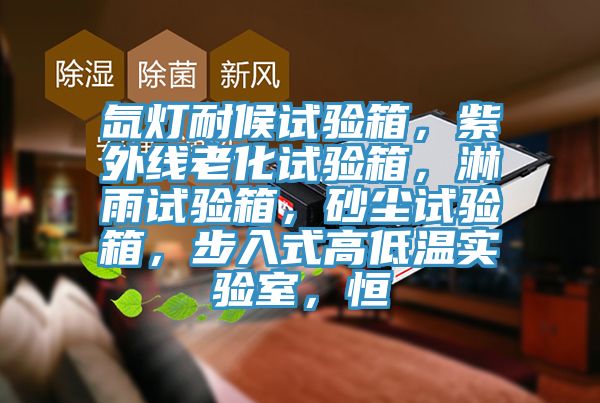 氙燈耐候試驗箱，紫外線老化試驗箱，淋雨試驗箱，砂塵試驗箱，步入式高低溫實驗室，恒