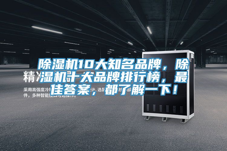 除濕機10大知名品牌，除濕機十大品牌排行榜，最佳答案，都了解一下！